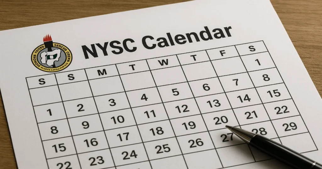 NYSC Mobilization Timetable and Date